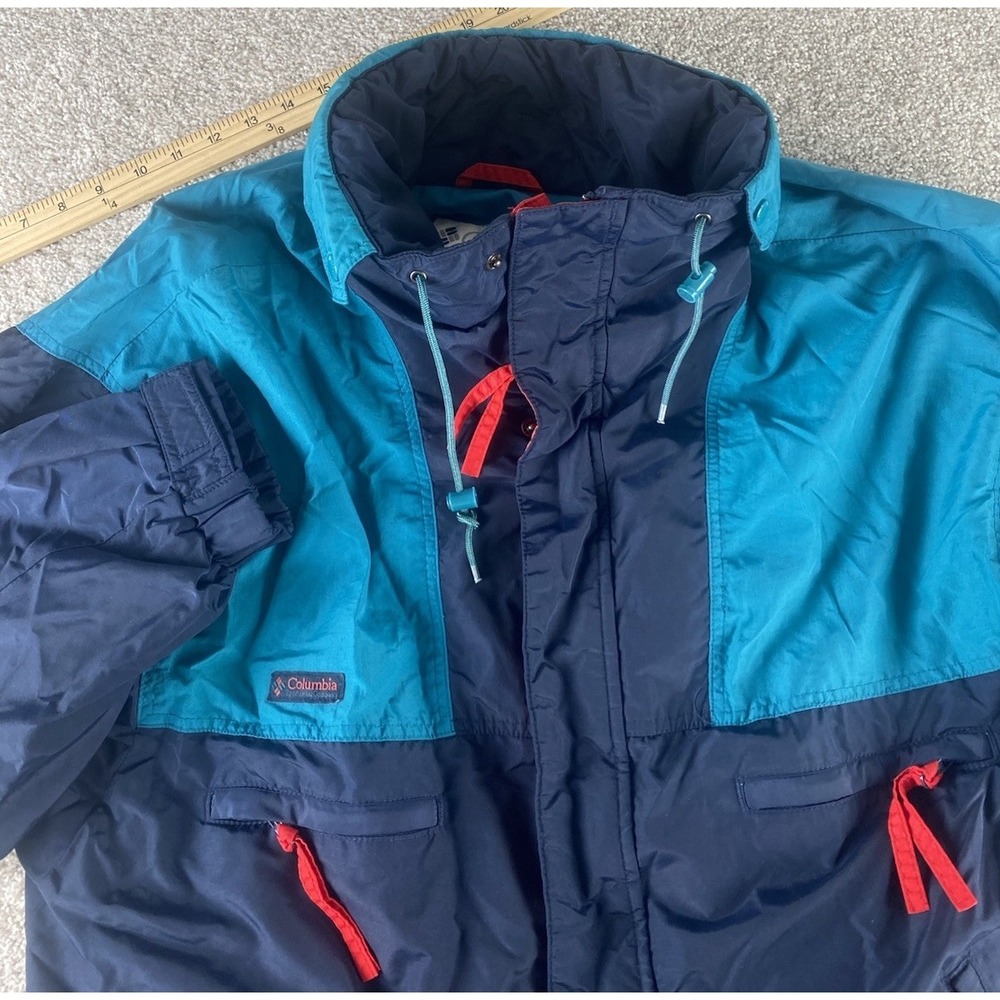 Columbia Sportwear Radial Sleeve Vamoose VTG Colorblock Adjustable Jacket Men XL